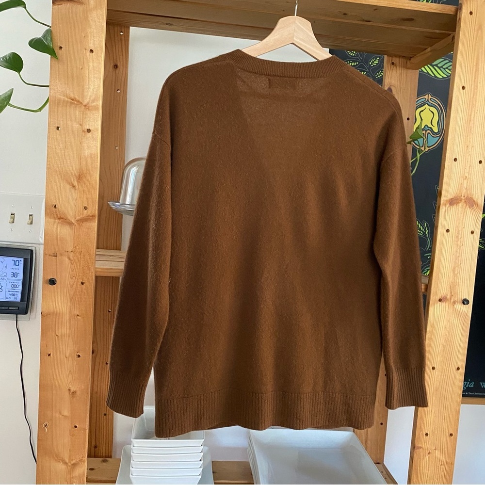 NAADAM Brown Women's Cardigan Sweater - Picture 3 of 14